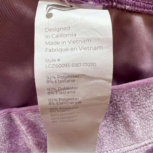 Pink Fabletics Emma Velour Leggings XXL. NWT - Picture 6 of 7